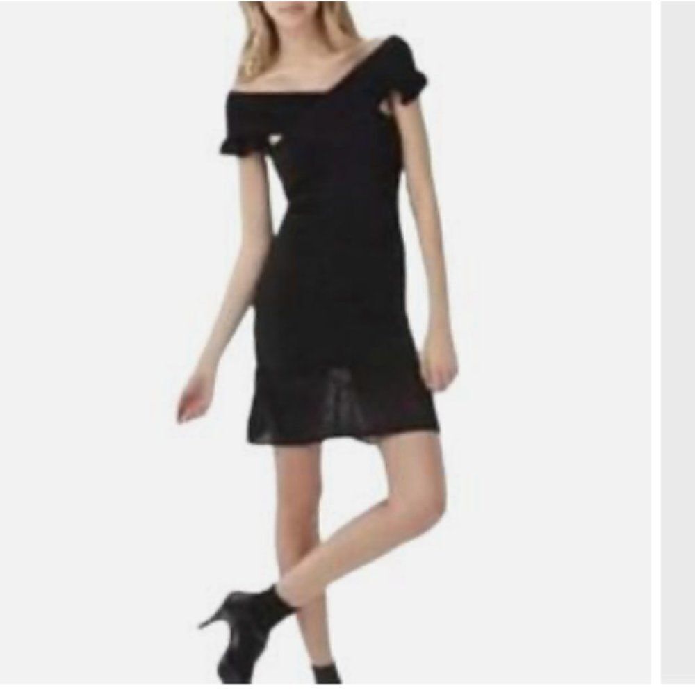 Zac Posen for Target Womens XL Bodycon Black Sparkle Event Dress Above Knee
